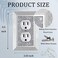 Gaocai Shiny Rhinestones Outlet Covers Wall Plate Toggle Light Switch Cover Decorative Durable Switch Covers Socket Outlet Cover