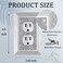 Gaocai Shiny Rhinestones Outlet Covers Wall Plate Toggle Light Switch Cover Decorative Durable Switch Covers Socket Outlet Cover
