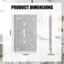 Gaocai Shiny Silver Rhinestones Wall Plates Light Switch Decorative Cover Plate Single Toggle Rhinestones Outlet Covers Wall Plate