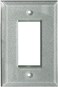 SWITCH HITS Silver Glass Mirror Outlet Wall Plate 1 GFI Rocker 35 x 525 Professional Quality Glass Mirror Switch Plate Covers For All Configurations