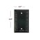 SLEEKLIGHTING SleekLighting Beveled Black Architecture Wall plates Electric Outlet and Switch Covers Style 1 Gang Blank 2 Pack