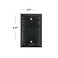 SLEEKLIGHTING SleekLighting Beveled Black Architecture Wall plates Electric Outlet and Switch Covers Style 1 Gang Blank 2 Pack