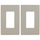 SLEEKLIGHTING SleekLighting Satin Nickel Screwless Steel Wall Plate Collection Duplex Toggle Decorator Light Switch Cover Outlet and Electric Cover Faceplate Decorative Finish for Seamless Elegance