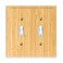 Alckerou Solid Wood Double Gang Toggle Light Switch Plate 48 X48 Outlet Wall Plate Bamboo Light Switch Cover Quality Raw Wooden Decorative Wall Plate