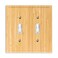 Alckerou Solid Wood Double Gang Toggle Light Switch Plate 48 X48 Outlet Wall Plate Bamboo Light Switch Cover Quality Raw Wooden Decorative Wall Plate