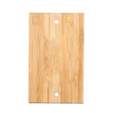Suluor Solid Wood Single Rocker Light switch Plate 45 X 276 Wooden Decorative Blank Light Switch Cover Wall Plate Bamboo Quality Light Switch Plate Cover for Bedroom Kitchen Home