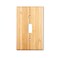 Alckerou Solid Wood Single Toggle Light Switch Plate 45 X 276 Bamboo Light Switch Cover Quality Raw Wooden Decorative Bedroom Kitchen Home Decor Single Toggle