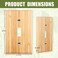 Alckerou Solid Wood Single Toggle Light Switch Plate 45 X 276 Bamboo Light Switch Cover Quality Raw Wooden Decorative Bedroom Kitchen Home Decor Single Toggle