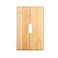 Alckerou Solid Wood Single Toggle Light Switch Plate 45 X 276 Bamboo Light Switch Cover Quality Raw Wooden Decorative Bedroom Kitchen Home Decor Single Toggle