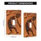 Gianlaima Southwest Native American Kokopelli Retro Flute Decor Print Light Switch Plate Cover Plastic Wall Plates Single Gang Toggle Switch