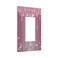 Wpshijia Sparkling Diamonds Pink Silver Glitter Drops Print 1 Gang Rocker Light Switch Covers Decorative Unique Single Decora Outlet Wall Plate Faceplate Switchplate GFCI for Bedroom Bathroom Decor
