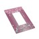 Wpshijia Sparkling Diamonds Pink Silver Glitter Drops Print 1 Gang Rocker Light Switch Covers Decorative Unique Single Decora Outlet Wall Plate Faceplate Switchplate GFCI for Bedroom Bathroom Decor