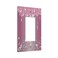 Wpshijia Sparkling Diamonds Pink Silver Glitter Drops Print 1 Gang Rocker Light Switch Covers Decorative Unique Single Decora Outlet Wall Plate Faceplate Switchplate GFCI for Bedroom Bathroom Decor