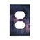 Spshian Decorative Outlet Covers Purple Nebula Galaxy Space Mountain Tree 1 Gang Wall Plate Receptacle Duplex Light Switch Cover Plate Single Dual Plug Covers Electrical Switchplate Faceplate