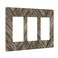 Spshian Decorative Outlet Covers Rustic Brown Herringbone Wood Boards 3 Gang Wall Plate Triple Rocker Decora Light Switch Cover Plate Jumbo Electrical GFCI Switch Plate Cover for Farmhouse Decor