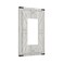 Spshian Decorative Outlet Covers Rustic Wooden White Barn Doors 1 Gang Single Decora GFCI Device Light Switch Cover Plate 1 Rocker Wall Plate Jumbo Switch Plate Cover for Kitchen Farmhouse Bedroom