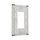 Spshian Decorative Outlet Covers Rustic Wooden White Barn Doors 1 Gang Single Decora GFCI Device Light Switch Cover Plate 1 Rocker Wall Plate Jumbo Switch Plate Cover for Kitchen Farmhouse Bedroom