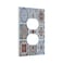 Spshian Decorative Switch Plate Covers Mexican Talavera Tile 1 Gang Receptacle Duplex Wall Plate Light Switch Cover Single Dual Device Outlet Plate Blue Moroccan Style Pattern Electrical Faceplate