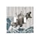 Spshian Funny Cat Cool Cat Dinosaur Japanese Sea Waves Wood Double Toggle Light Switch Covers Decorative 2 Gang Wall Plate Covers Dual Device Electrical Switchplate Faceplate for Farm Bathroom Decor