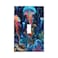 Spshian Light Switch Cover Blacklight Jellyfish Sea Turtle Fantasy Ocean 1 Gang Wall Plate Cover Single Toggle Switch Plate Covers Decorative Electrical Faceplate for Bathroom Home Decor