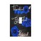 Spshian Light Switch Cover Blue Rose Thankful Grateful Blessed 1 Gang Wall Plate Cover Romantic Blue Floral Single Toggle Outlet Covers Decorative Switchplate Electrical Faceplate for Home Decor