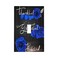 Spshian Light Switch Cover Blue Rose Thankful Grateful Blessed 1 Gang Wall Plate Cover Romantic Blue Floral Single Toggle Outlet Covers Decorative Switchplate Electrical Faceplate for Home Decor