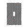 Spshian Light Switch Cover Plate 3d Visual Optical Optical Illusion 1 Gang Switch Plate Covers Single Toggle Wall Plates Decorative Electrical Faceplate for Bathroom Bedroom Decor