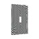 Spshian Light Switch Cover Plate 3d Visual Optical Optical Illusion 1 Gang Switch Plate Covers Single Toggle Wall Plates Decorative Electrical Faceplate for Bathroom Bedroom Decor