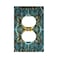 Spshian Outlet Covers Boho Fractal Mandala 1 Gang Duplex Light Switch Cover Plate Bohemia Decorative Wall Plates Electrical Switchplate Receptacle Cover for Bathroom Bedroom Decor