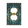 Spshian Outlet Covers Boho Fractal Mandala 1 Gang Duplex Light Switch Cover Plate Bohemia Decorative Wall Plates Electrical Switchplate Receptacle Cover for Bathroom Bedroom Decor