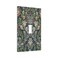 Spshian William Morris Floral Boho Midnight Blue Bohemian Flower Single Toggle Light Switch Covers Decorative 1 Gang Wall Plate Cover Electrical Device Switchplate Faceplate for Country Bathroom Decor