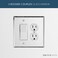 SWITCH HITS Switch Hits Plain Glass Mirror Outlet Wall Plate 1 GFI Rocker 1 Duplex 525 x 525 Professional Quality Glass Mirror Switch Plate Covers For All Configurations