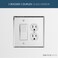 SWITCH HITS Switch Hits Plain Glass Mirror Outlet Wall Plate 1 GFI Rocker 1 Duplex 525 x 525 Professional Quality Glass Mirror Switch Plate Covers For All Configurations