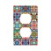Gianlaima Talavera Mexican Ceramic Tiles Watercolor Decor Print Light Switch Plate Cover Plastic Wall Plates Single Gang Electrical Switch Duplex Outlet Cover