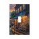 Tewujay Book Store on City Street Light Switch Covers 1 Gang Single Toggle Wall Plate Decorative Switchcover Electrical Switchplate for Country Living Decor