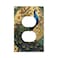 Tewujay Peacock with Flowered Background Light Switch Cover 1 Gang Outlet Plate Single Duplex Wall Plate Covers Decorative Switchplate Electrical Faceplate for Farmhouse Living Decor