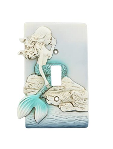 The Bridge Collection Beach Mermaid Plate Cover Light Switch Plate