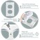 Tondiamo 22 Pcs Wall Plate Insulation and Draft Sealers Foam Insulation Pads Electrical Outlet Light Switch Covers Wall Gasket Without Adhesive