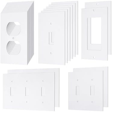 Tondiamo 28 Packs Outlet Insulation Pads Wall Plates Sealers for Electrical Save Energy Switch Plate Insulation Weatherproof Foam Switch Sealer