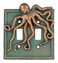 Top Brass Large OctopusKraken Electrical Cover Wall Plate BronzeVerdigris Finish Style 2 Single Switch Double Rocker Outlet Double Switch