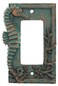 Top Brass Seahorse Nautical Beach Art Decor Electrical Cover Wall Plate BronzeVerdigris Finish Single Switch Double Rocker Outlet Rocker