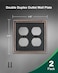 treewell TREEWELL 2Pack Double Duplex Outlet Cover Aged Bronze Metal Switch Plates and Outlet Covers Pearls Decorative Wall Plates for Electrical Outlets 2 Gang Receptacle Cover Corrosion Resistant