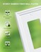 treewell TREEWELL 2Pack Triple Decorator Outlet Cover Plate White Decorative Switch Plates and Outlet Covers Natural Bamboo Fiber Wall Plates for Electrical Outlets Receptacle GFCI Outlet Dimmer Switc
