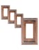 treewell TREEWELL 4Pack Decorator Outlet Cover Plate Decorative Switch Plates and Outlet Covers Antique Copper Metal Wall Plates for Electrical Outlets Receptacle GFCI Outlet Dimmer Switch