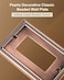 treewell TREEWELL 4Pack Decorator Outlet Cover Plate Decorative Switch Plates and Outlet Covers Antique Copper Metal Wall Plates for Electrical Outlets Receptacle GFCI Outlet Dimmer Switch