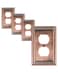 treewell TREEWELL 4Pack Duplex Outlet Cover Plate Antique Copper Metal Wall Plates for Electrical Outlets 1 Gang Receptacle Cover Pearls Decorative Switch Plates and Outlet Covers