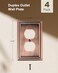 treewell TREEWELL 4Pack Duplex Outlet Cover Plate Antique Copper Metal Wall Plates for Electrical Outlets 1 Gang Receptacle Cover Pearls Decorative Switch Plates and Outlet Covers