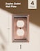 treewell TREEWELL 4Pack Duplex Outlet Cover Plate Antique Copper Metal Wall Plates for Electrical Outlets 1 Gang Receptacle Cover Pearls Decorative Switch Plates and Outlet Covers