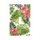Wpshijia Tropical Plant Green Palm Single Toggle Wall Plate Covers 1 Gang Light Switch Cover Banana Leaves Pink Flower Rainfores Jungle Botanical Faceplate Decorative Electrical for Bathroom Kitchen H