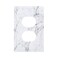tulpock Gray Marble Outlet Covers Whtie Grey Light Switch Cover Decorative Wall Plate Switchpalte Electrical Faceplate for Bathroom Bedroom Kitchen 5 x 3